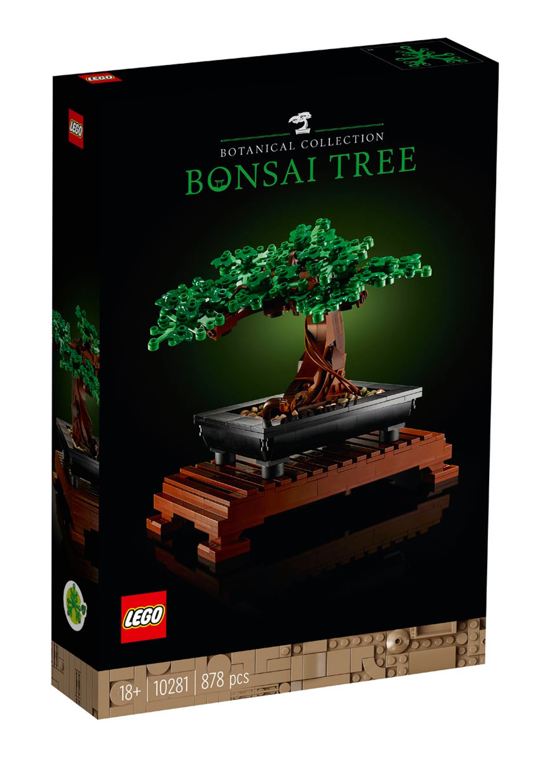 LEGO Bonsaiboompje - 10281 - voorkant 6 bruin