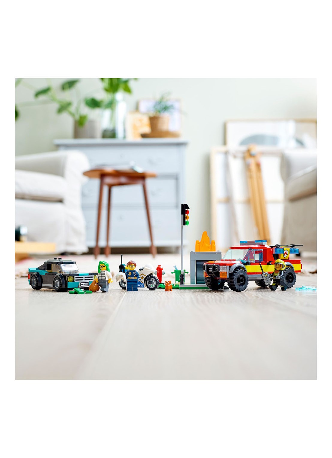 LEGO Brandweer & Politie Achtervolging bouwspeelgoed - 60319 - detail 5 multicolor