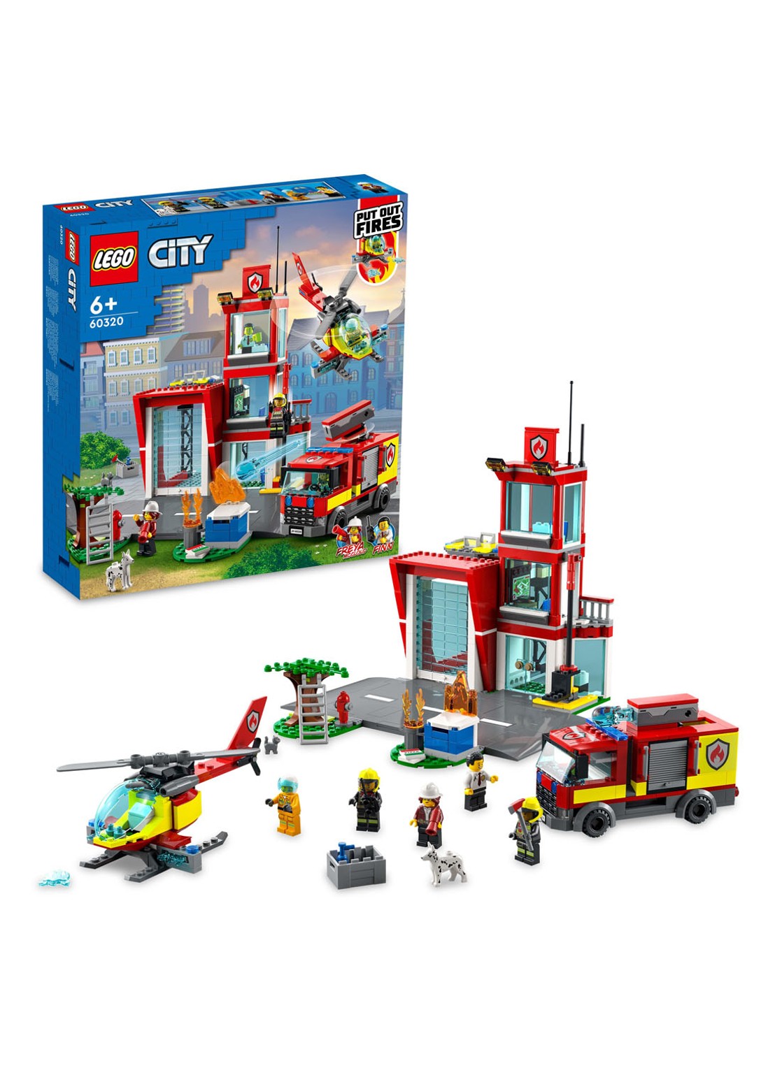 LEGO Brandweerkazerne bouwspeelgoed - 60320 - detail 3 multicolor