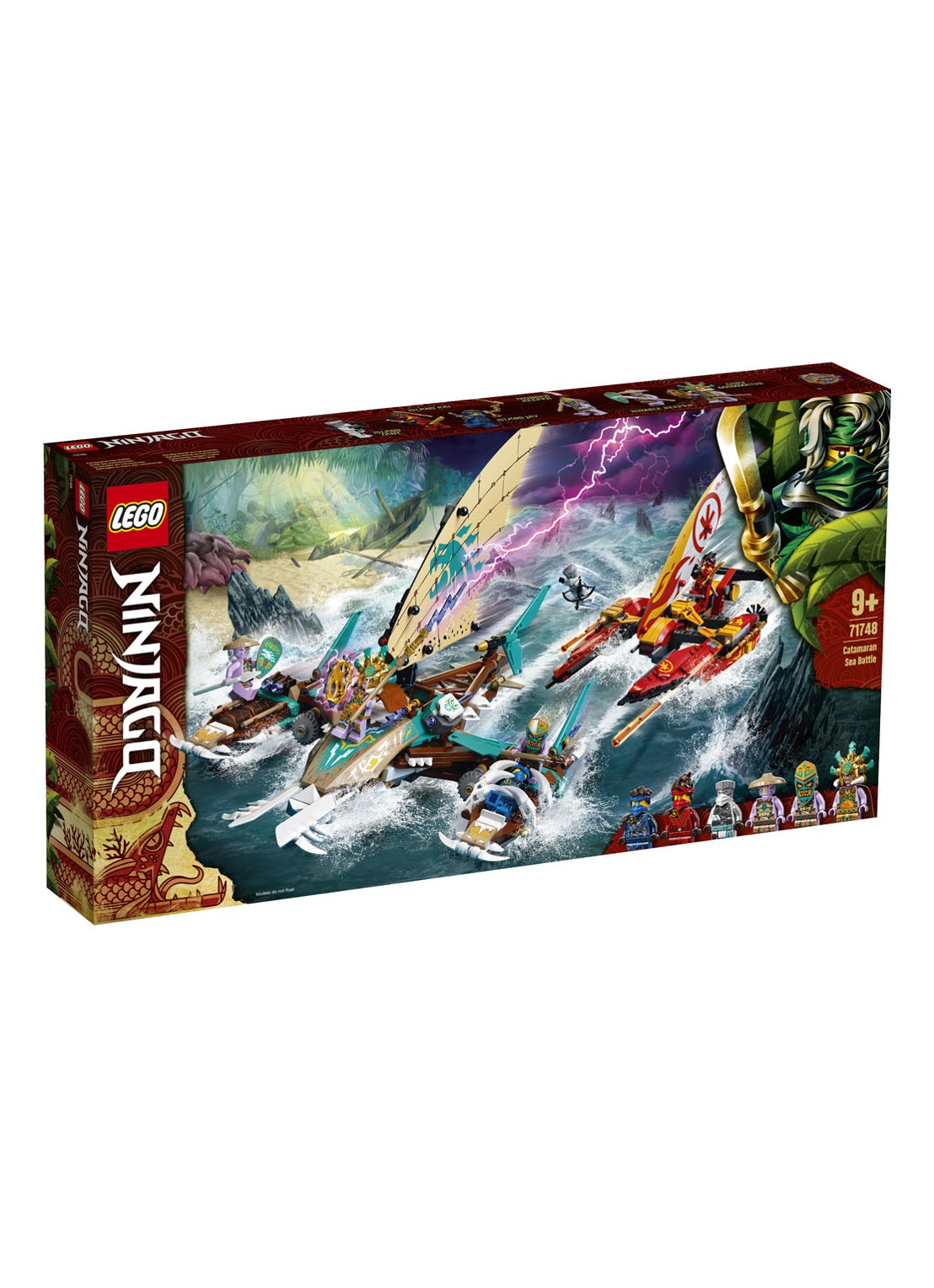 LEGO Catamaran zeeslag - 71748 - voorkant bruin