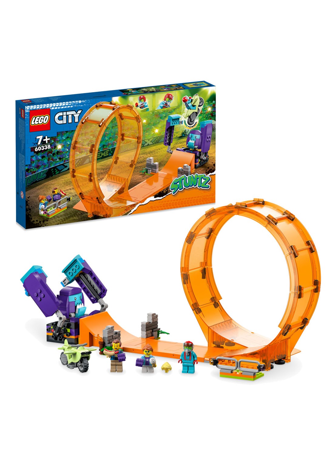 LEGO Chimpansee stuntlooping - bouwset 60338 - detail multicolor
