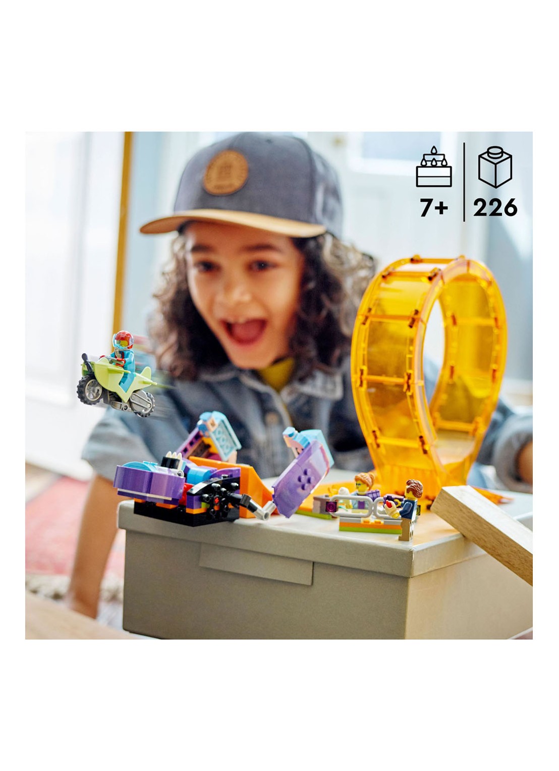 LEGO Chimpansee stuntlooping - bouwset 60338 - detail 4 multicolor