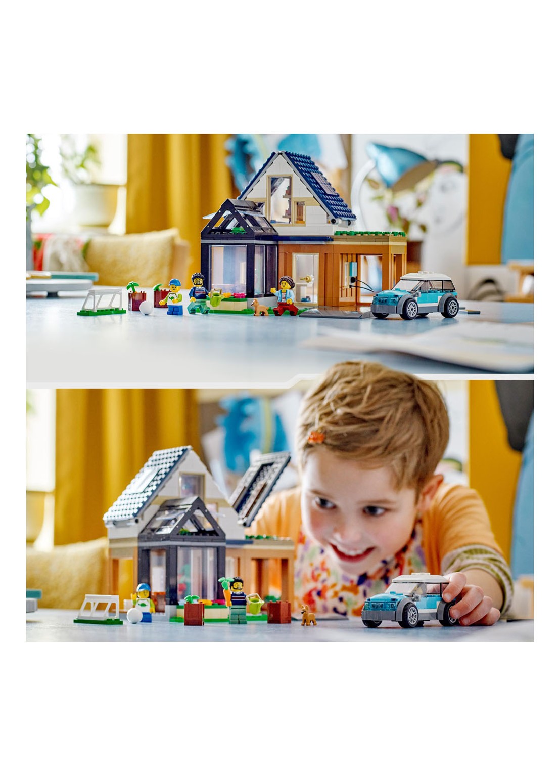 LEGO City Gezinswoning en elektrische auto 60398  - detail 4 multicolor