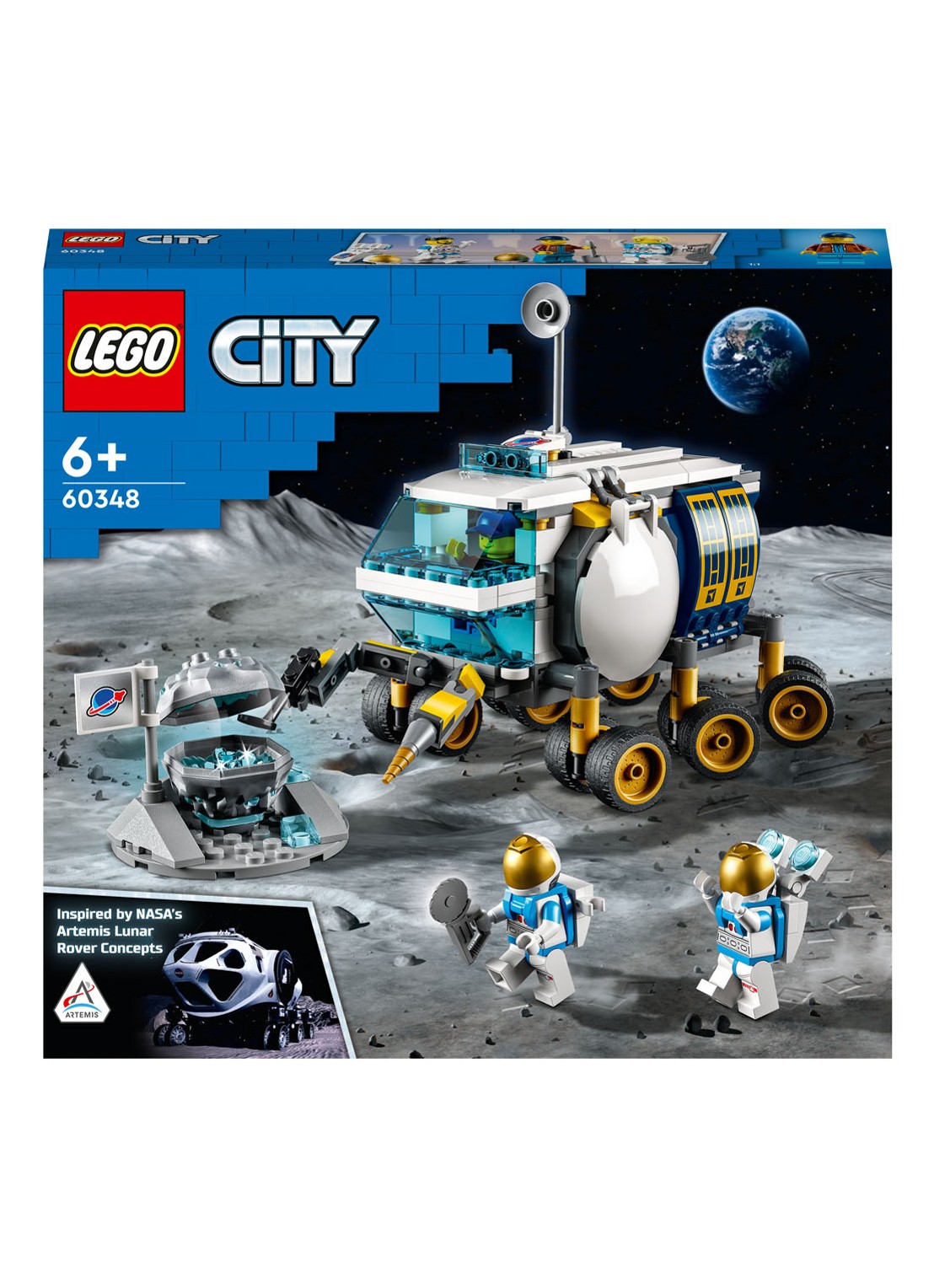 LEGO City maanwagen Ruimteset - 60348 - voorkant 6 multicolor