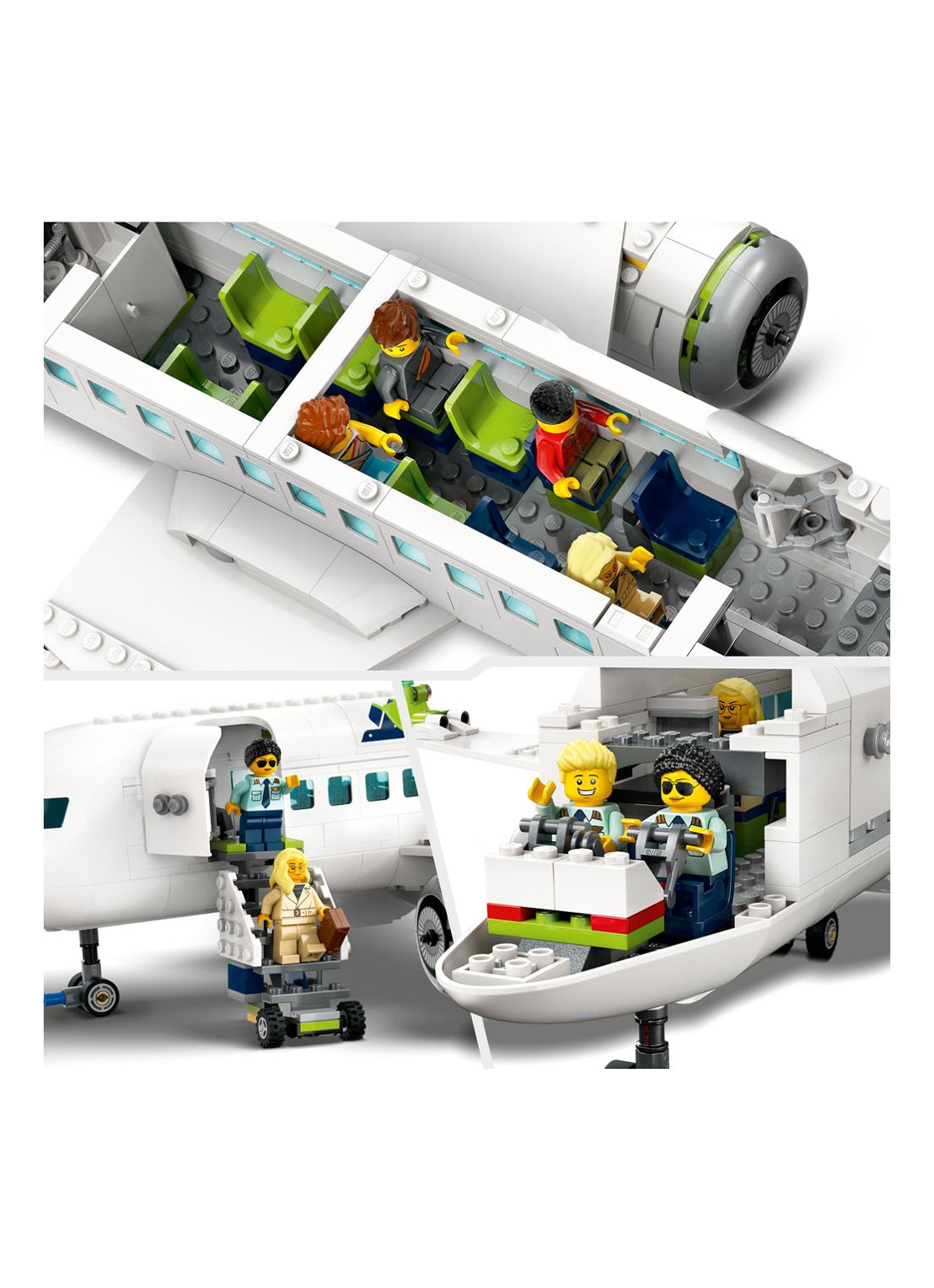 LEGO City Passagiersvliegtuig bouwset - 60367 - detail 4 multicolor