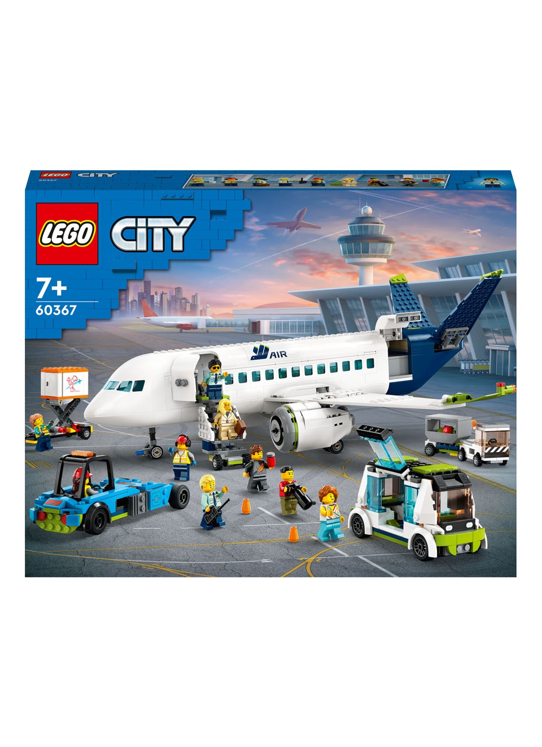 LEGO City Passagiersvliegtuig bouwset - 60367 - voorkant 6 multicolor