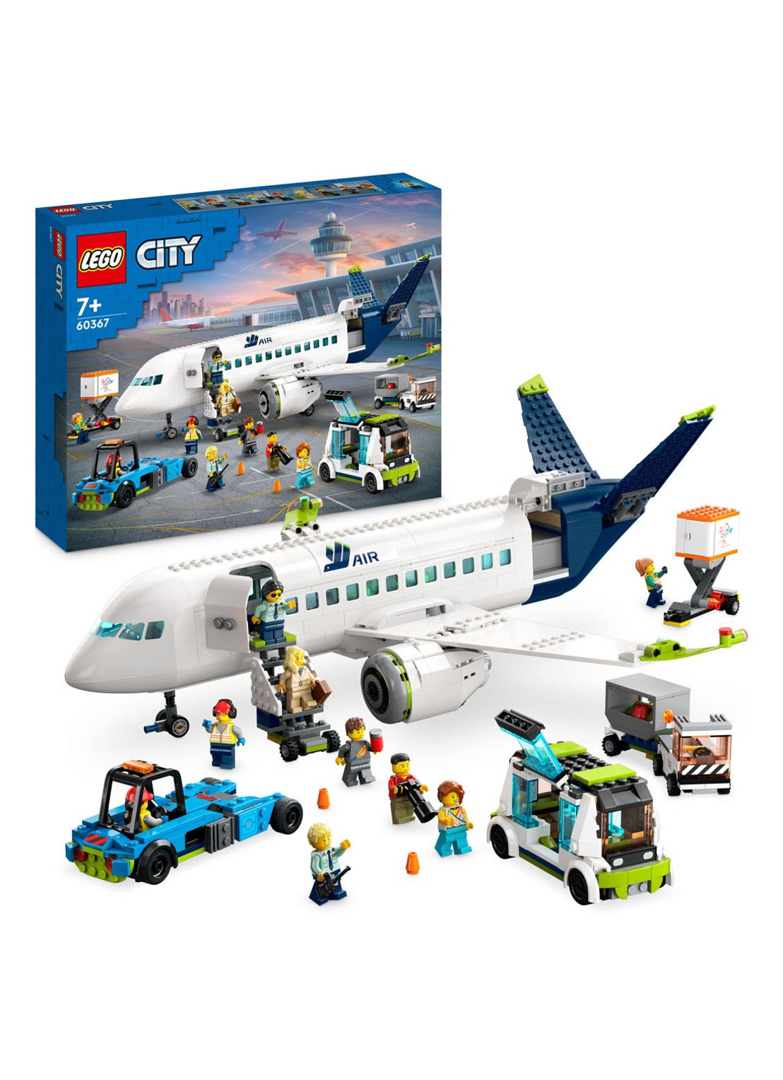 LEGO City Passagiersvliegtuig bouwset - 60367 - voorkant 7 multicolor