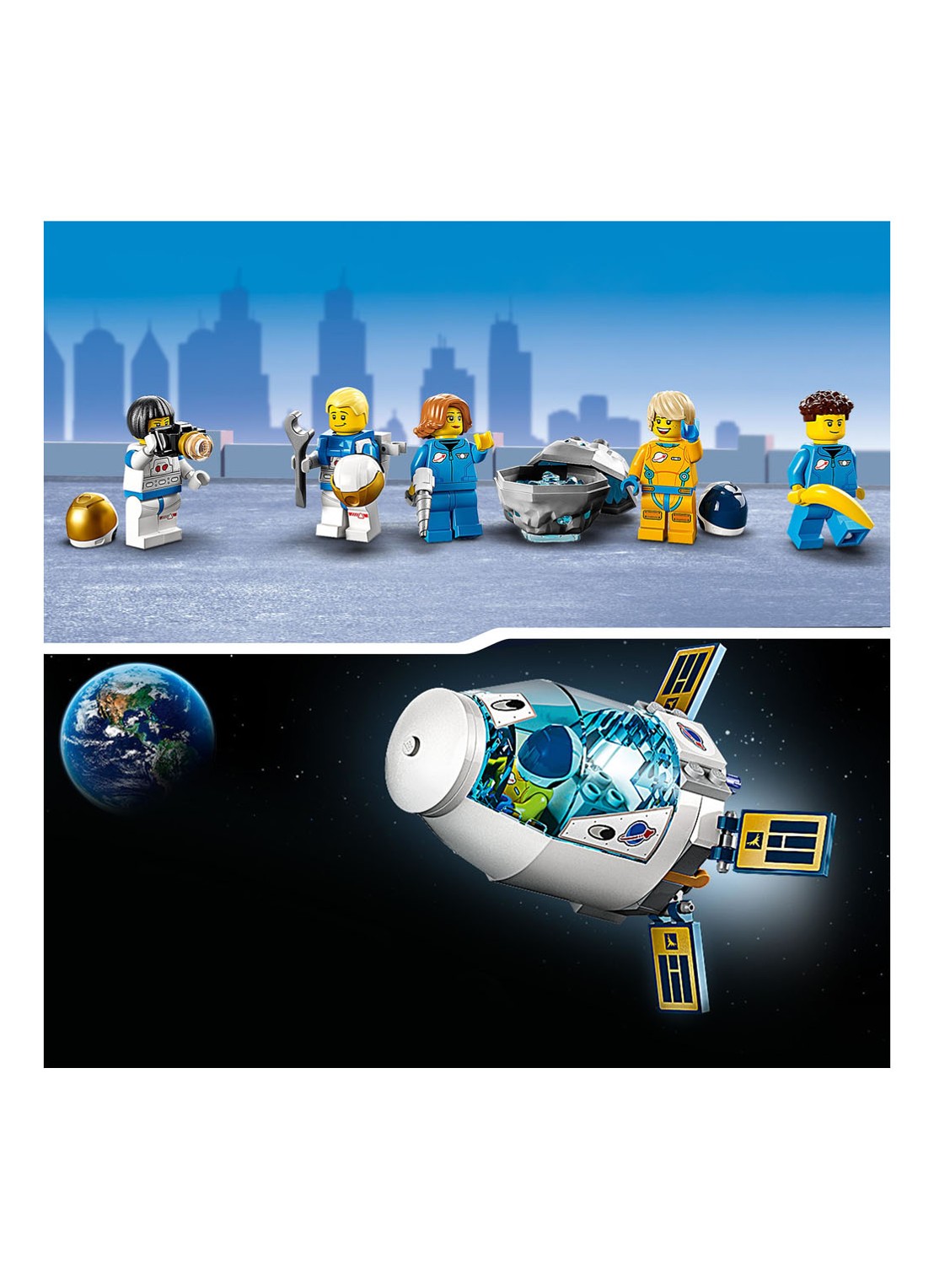 LEGO City Ruimtestation op de maan bouwbare modelbouwset - 60349 - detail 3 multicolor