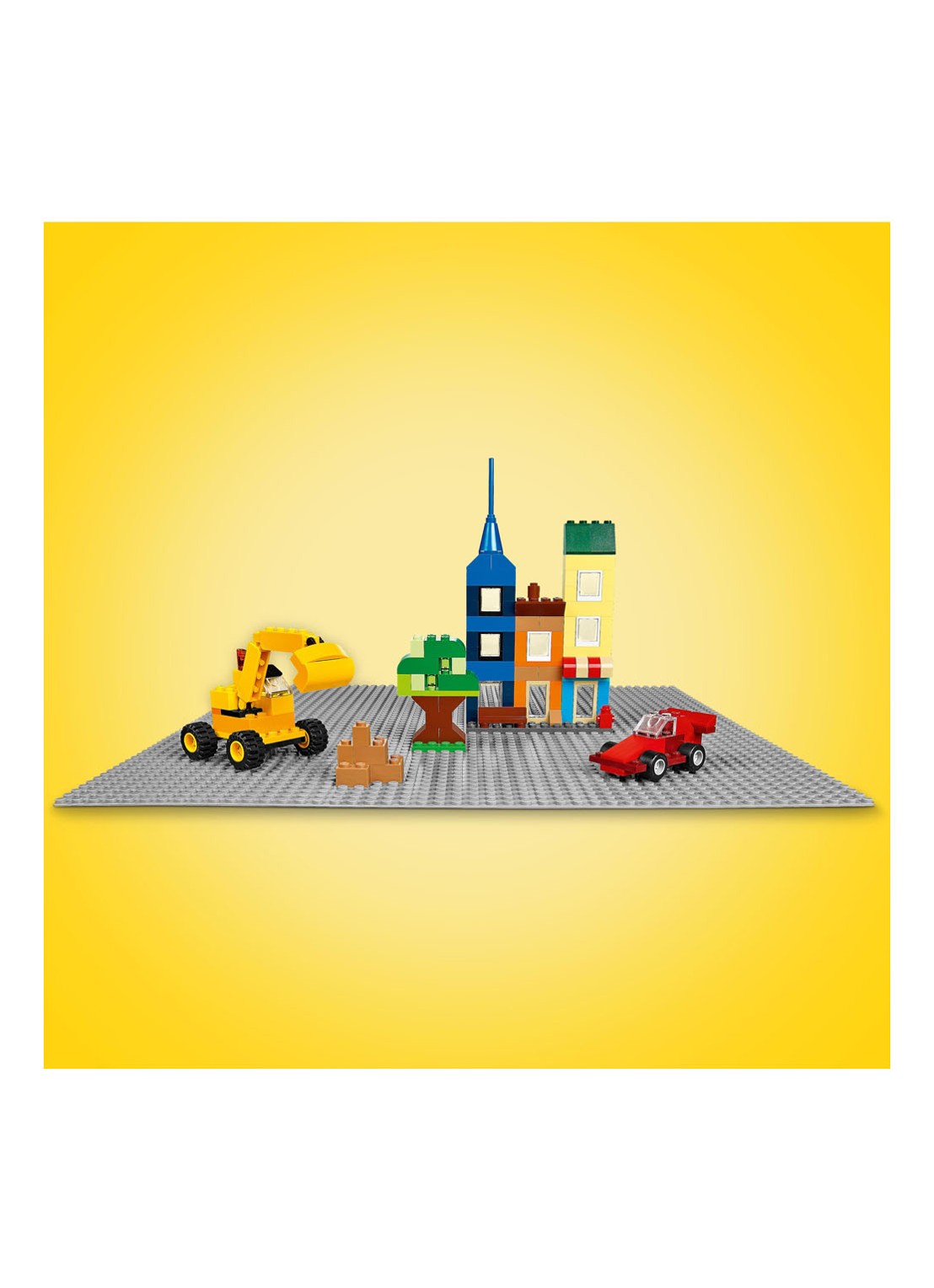 LEGO Classic Grijze bouwplaat speelbord 48 x 48 cm - 11024 - voorkant 2 multicolor