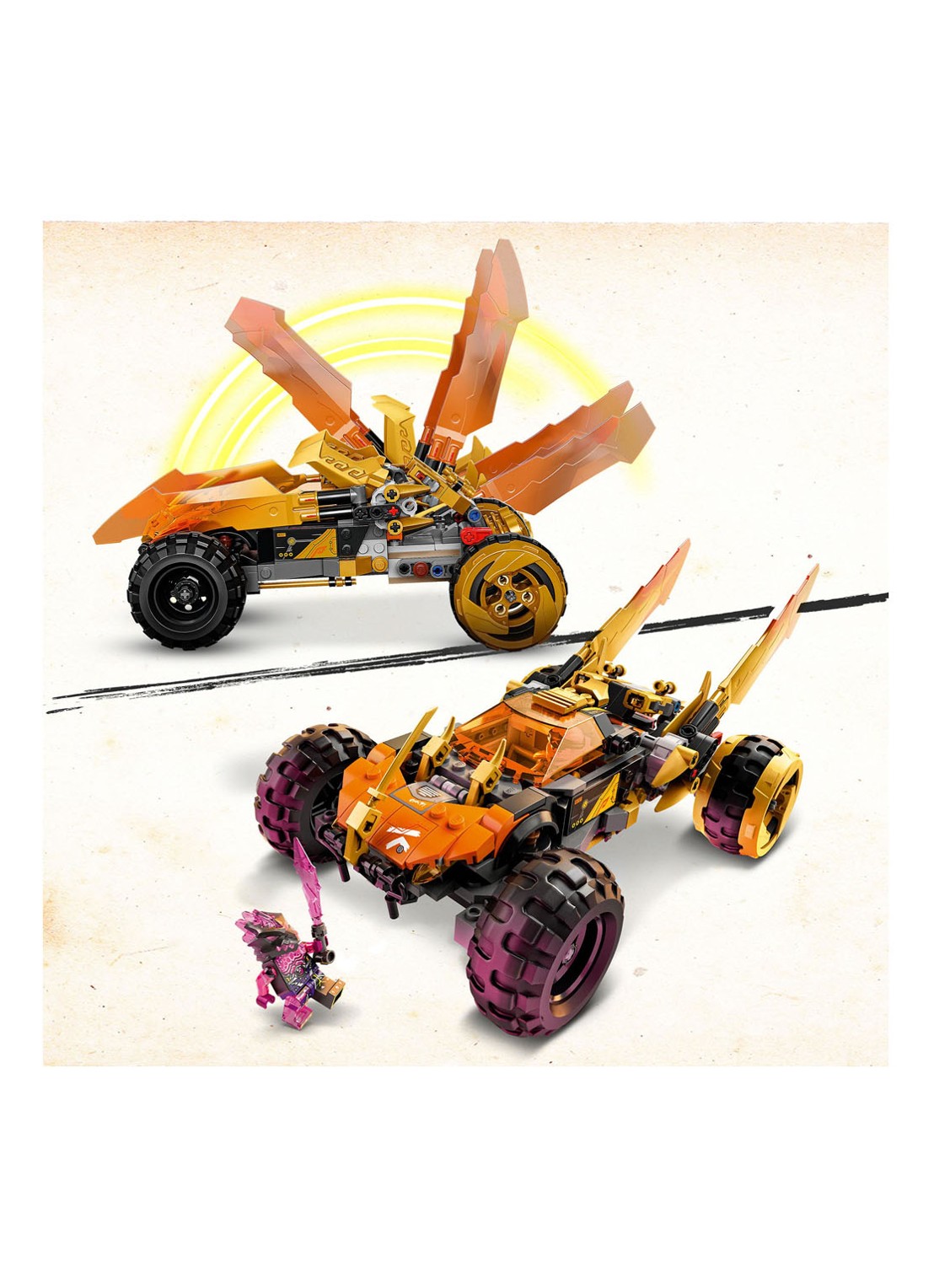LEGO Cole's drakenwagen - 71769 - detail 2 multicolor