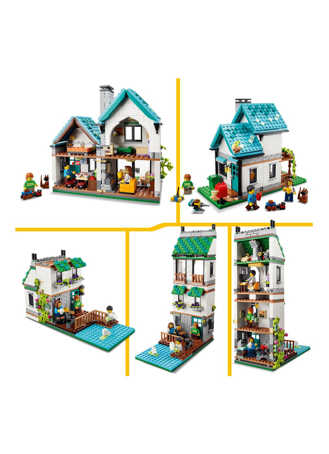 LEGO Creator 3-in-1 Knus Huis set - 31139  - detail 4 undefined