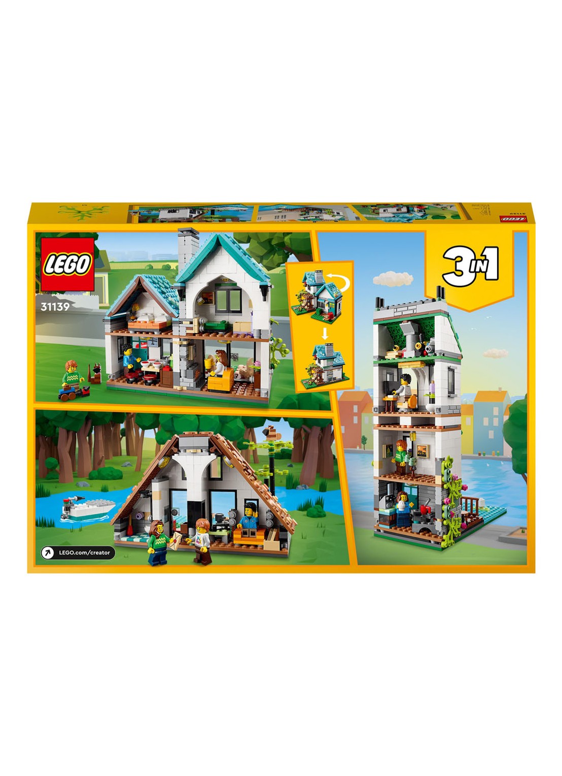 LEGO Creator 3-in-1 Knus Huis set - 31139  - detail 7 undefined