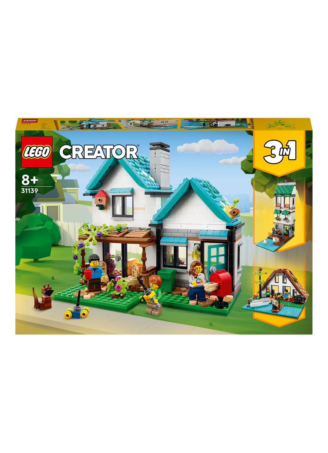 LEGO Creator 3-in-1 Knus Huis set - 31139  - voorkant undefined