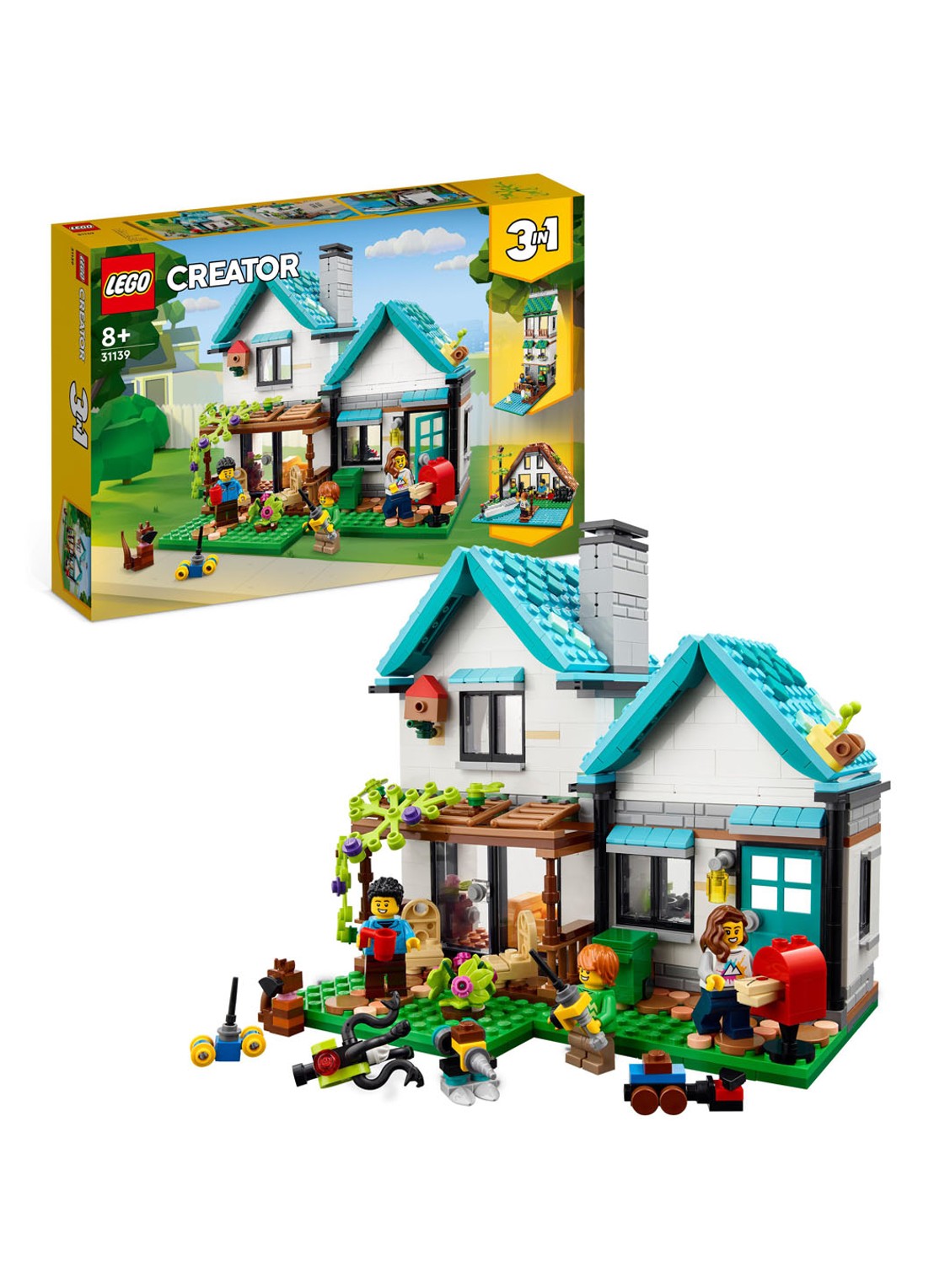 LEGO Creator 3-in-1 Knus Huis set - 31139  - voorkant 2 undefined