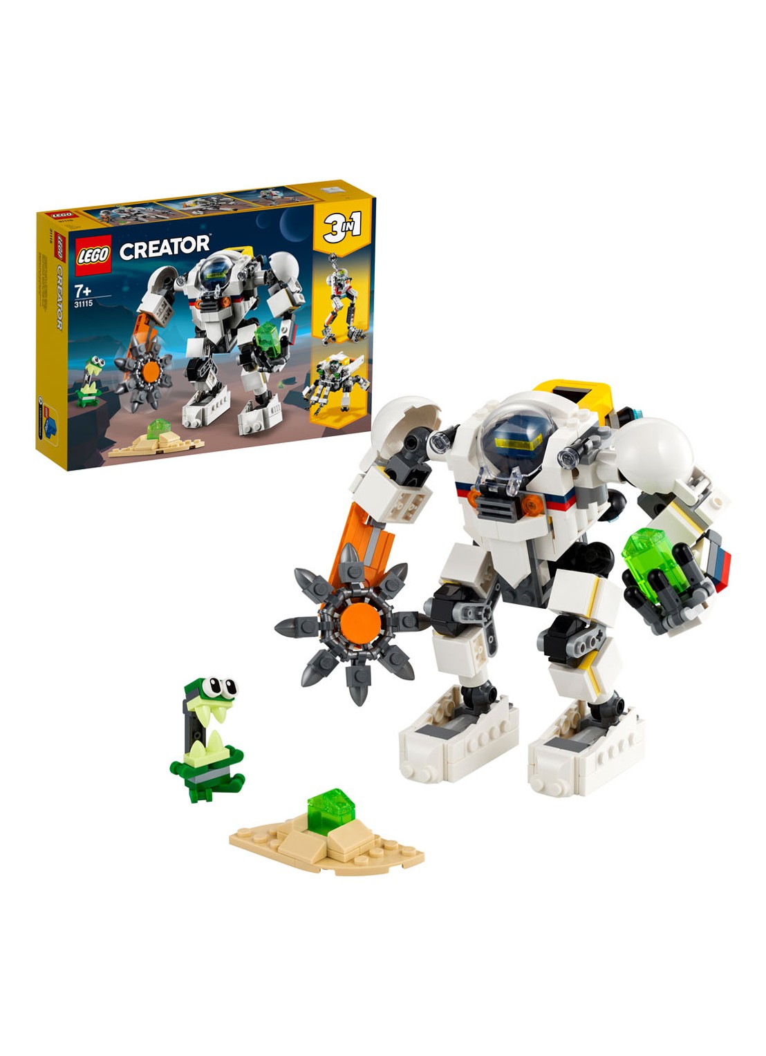 LEGO Creator Ruimtemijnbouw-mecha - 31115 - detail 3 okergeel
