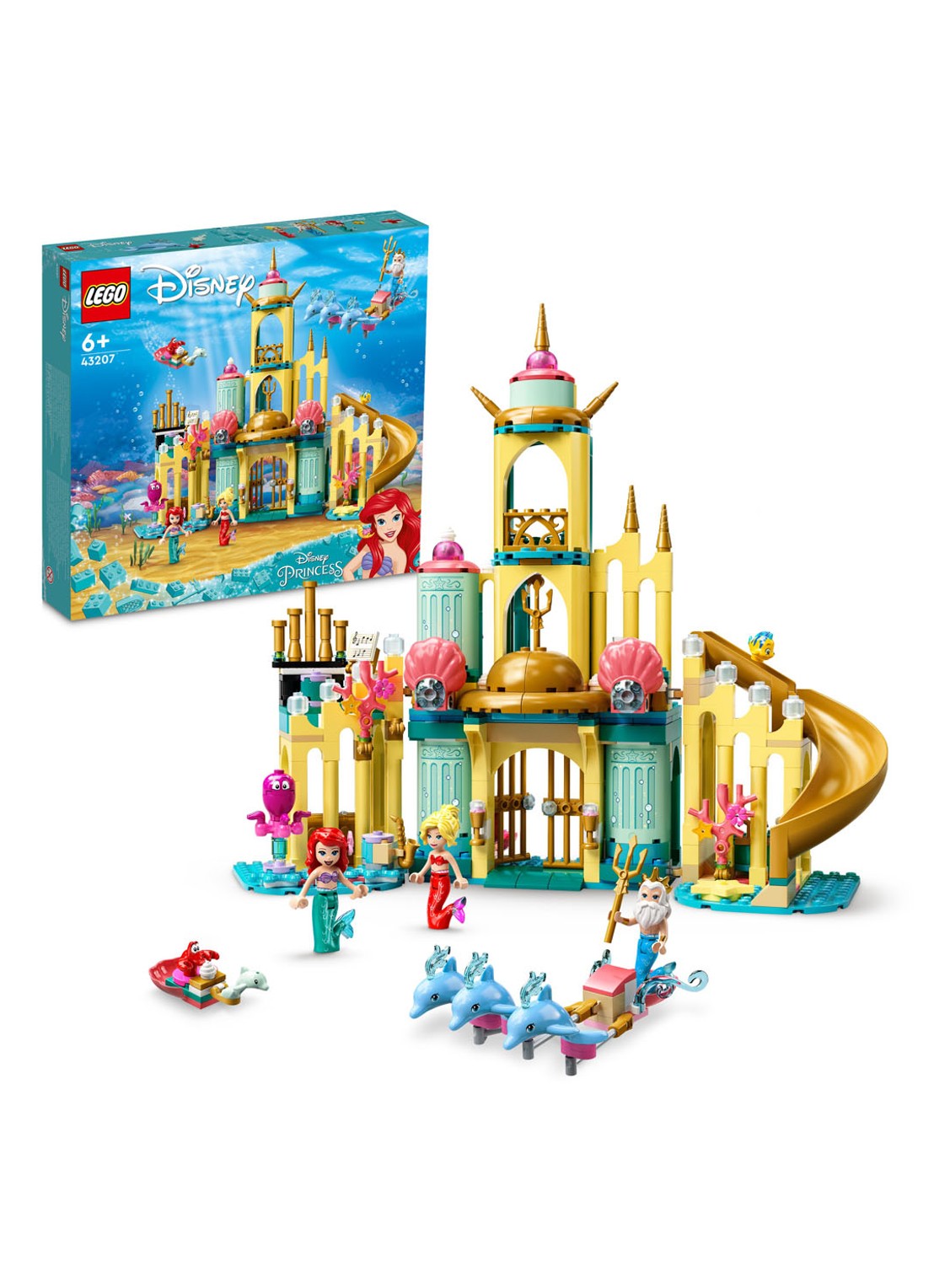 LEGO Disney Ariëls onderwaterpaleis set - 43207 - detail 3 multicolor