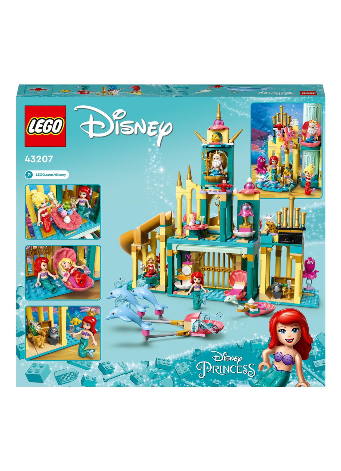 LEGO Disney Ariëls onderwaterpaleis set - 43207 - detail 7 multicolor