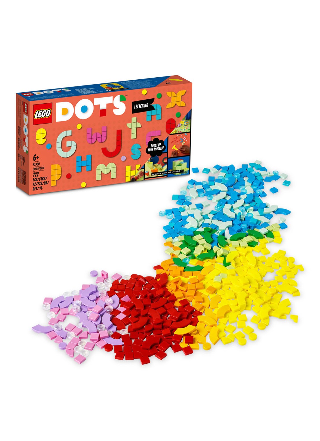 LEGO DOTS - Enorm veel DOTS letterpret DIY Craft set - 41950 - detail 3 multicolor
