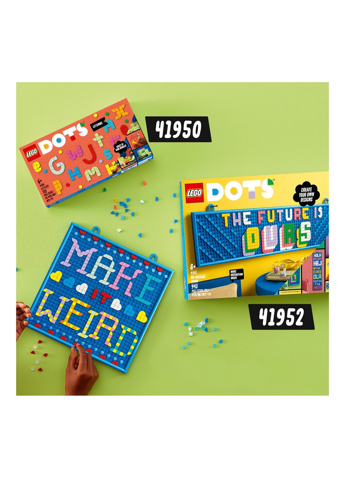 LEGO DOTS - Enorm veel DOTS letterpret DIY Craft set - 41950 - detail 7 multicolor