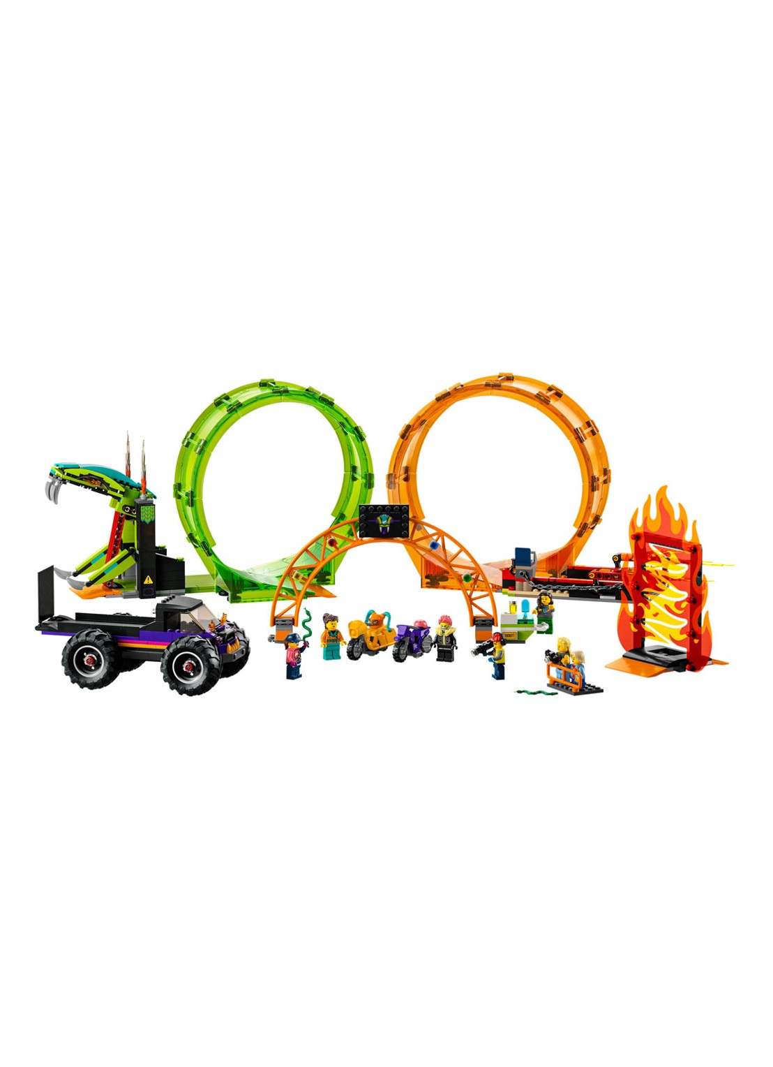 LEGO Dubbele looping stuntarena - 60339 - voorkant 2 multicolor