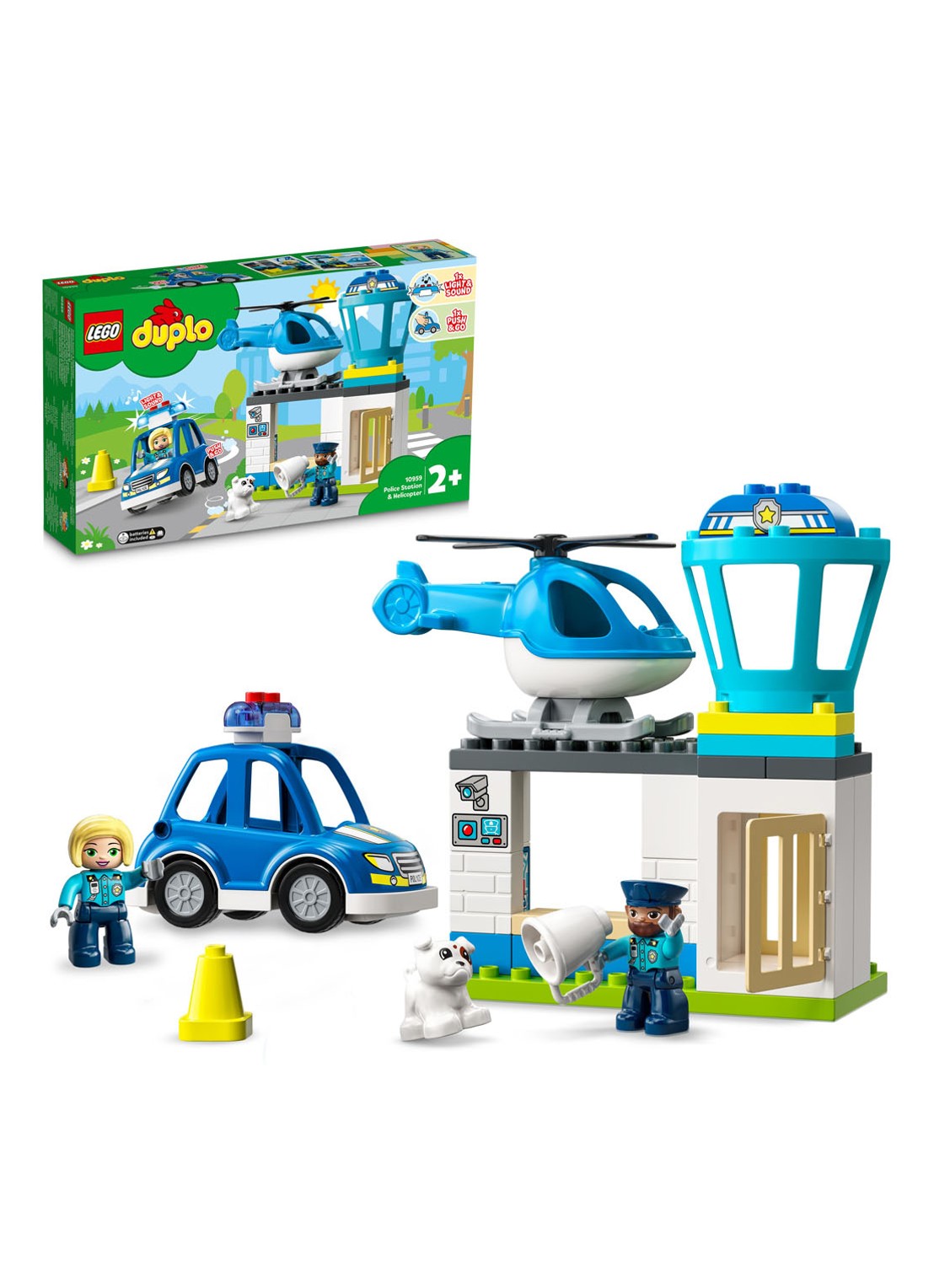 LEGO DUPLO Politie Station & Helikopter Speelgoed - 10959 - detail 3 multicolor