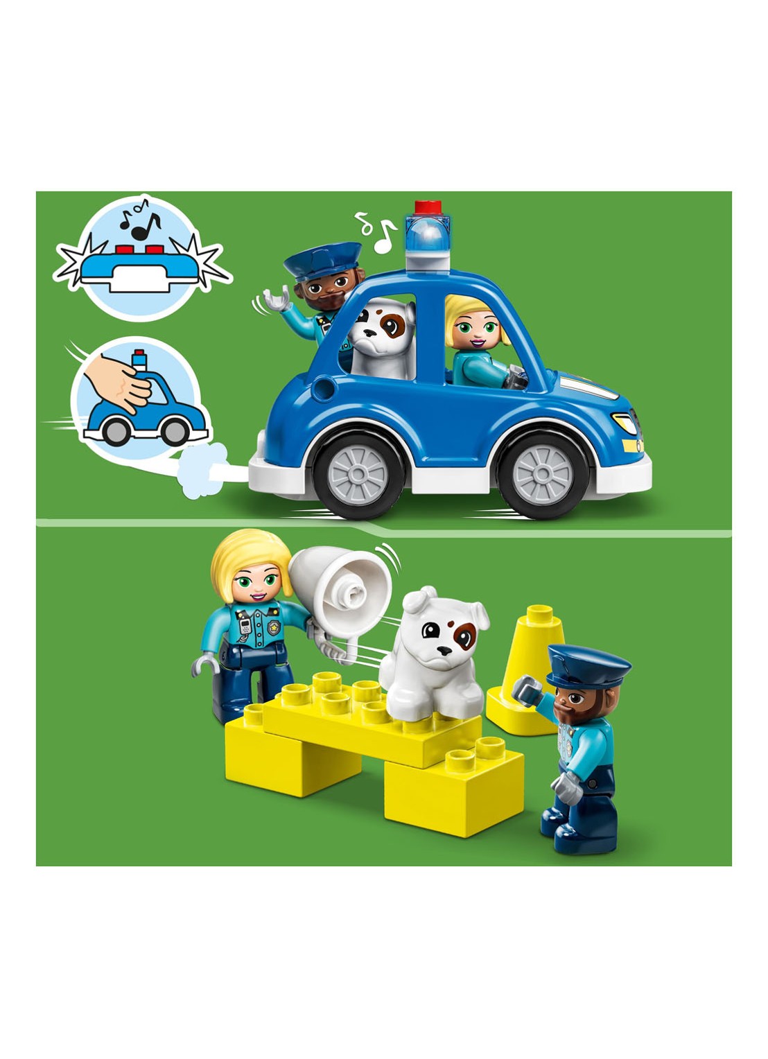 LEGO DUPLO Politie Station & Helikopter Speelgoed - 10959 - detail 5 multicolor