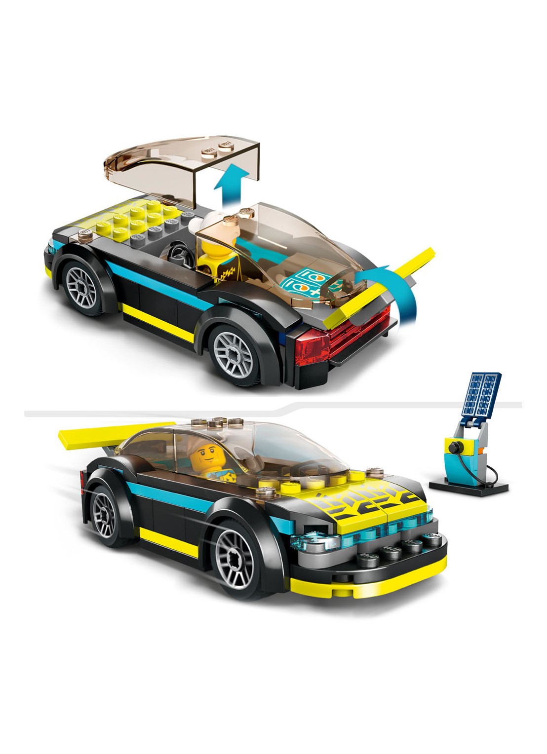 LEGO Elektrische sportwagen Bouwset - 60383 - detail 2 multicolor