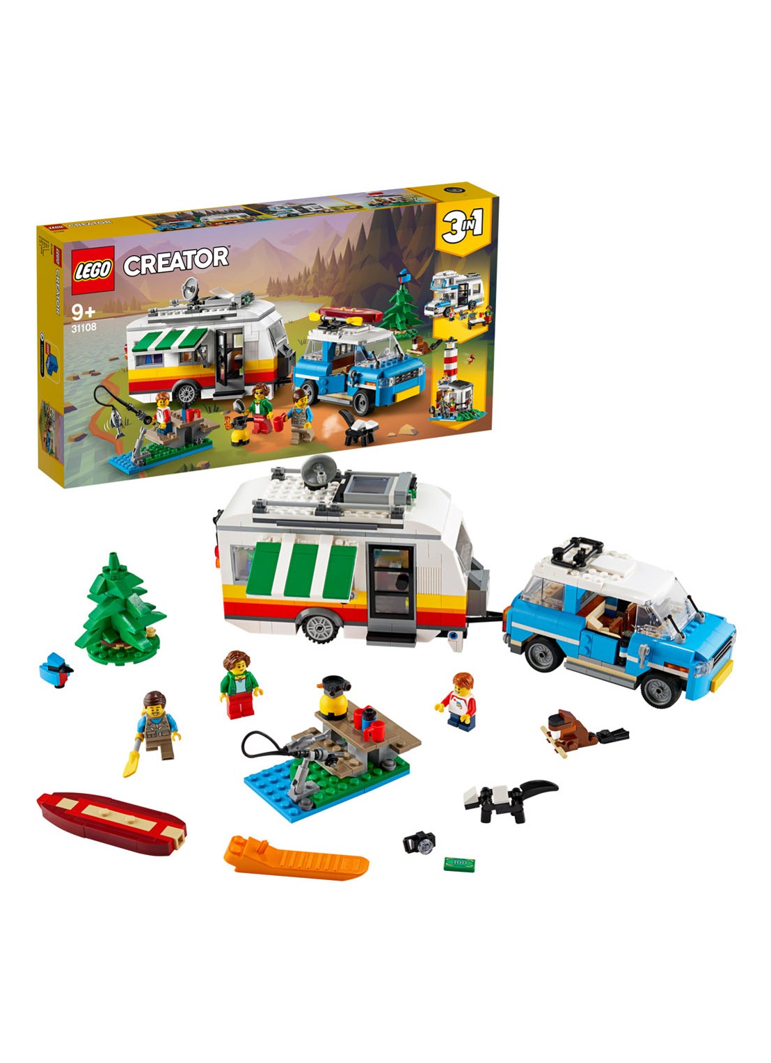 LEGO Familievakantie met caravan - 31108 - detail undefined