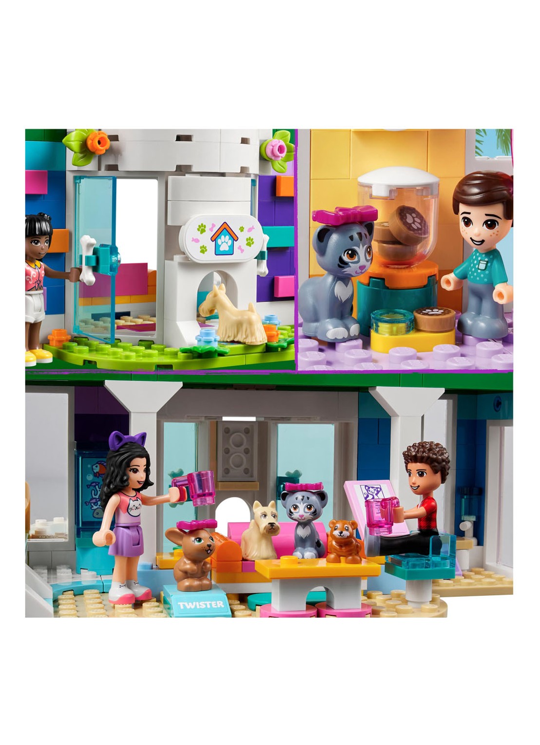 LEGO Friends Huisdieren Opvangcentrum Dierenset - 41718 - detail 3 multicolor