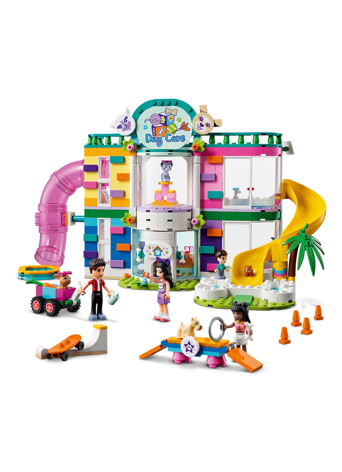 LEGO Friends Huisdieren Opvangcentrum Dierenset - 41718 - voorkant 7 multicolor