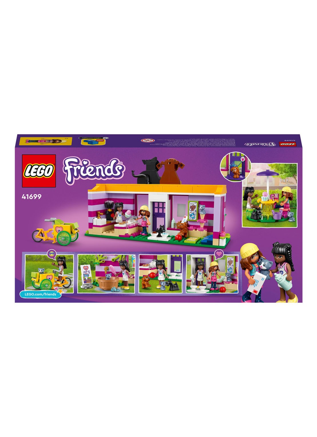 LEGO Friends Huisdierenadoptie Café Dierenset - 41699 - detail 5 multicolor