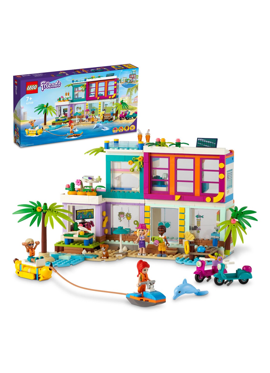 LEGO Friends Vakantie Strandhuis set - 41709 - detail 3 multicolor