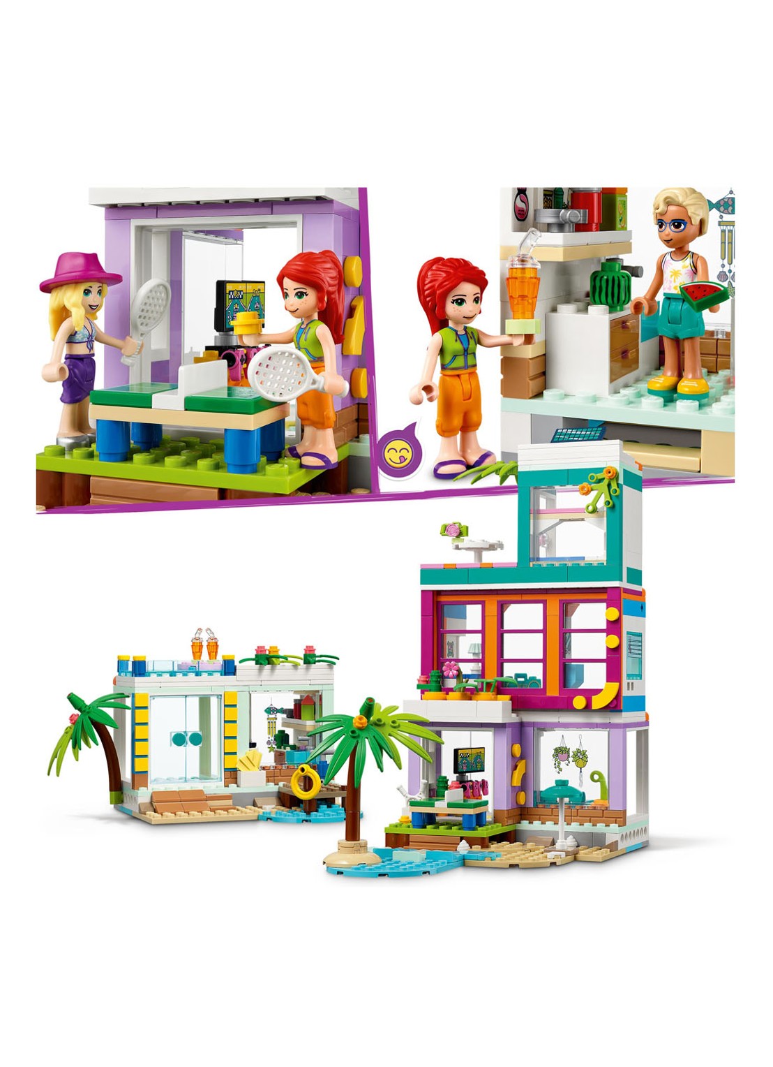 LEGO Friends Vakantie Strandhuis set - 41709 - detail 5 multicolor