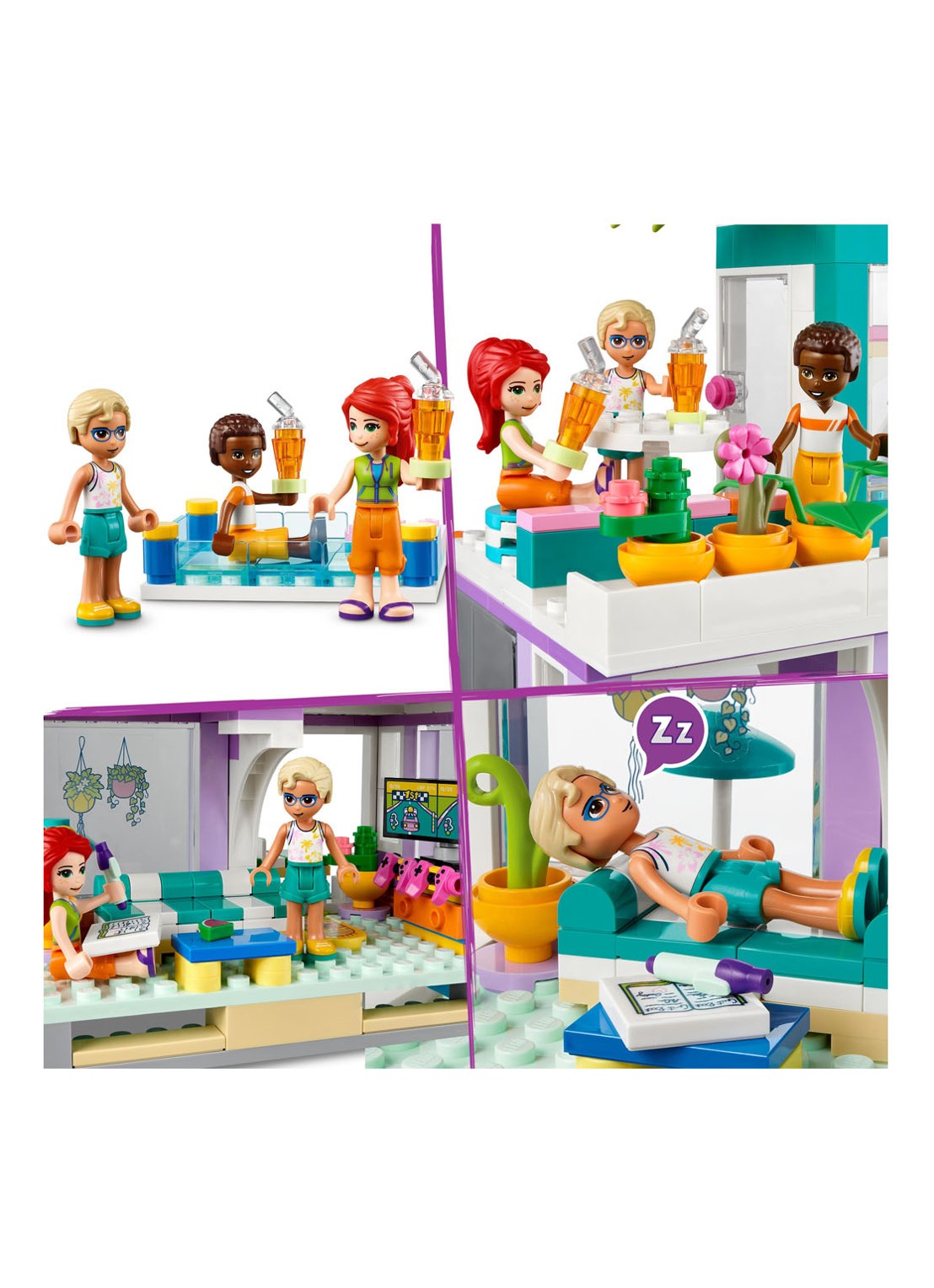 LEGO Friends Vakantie Strandhuis set - 41709 - detail 7 multicolor