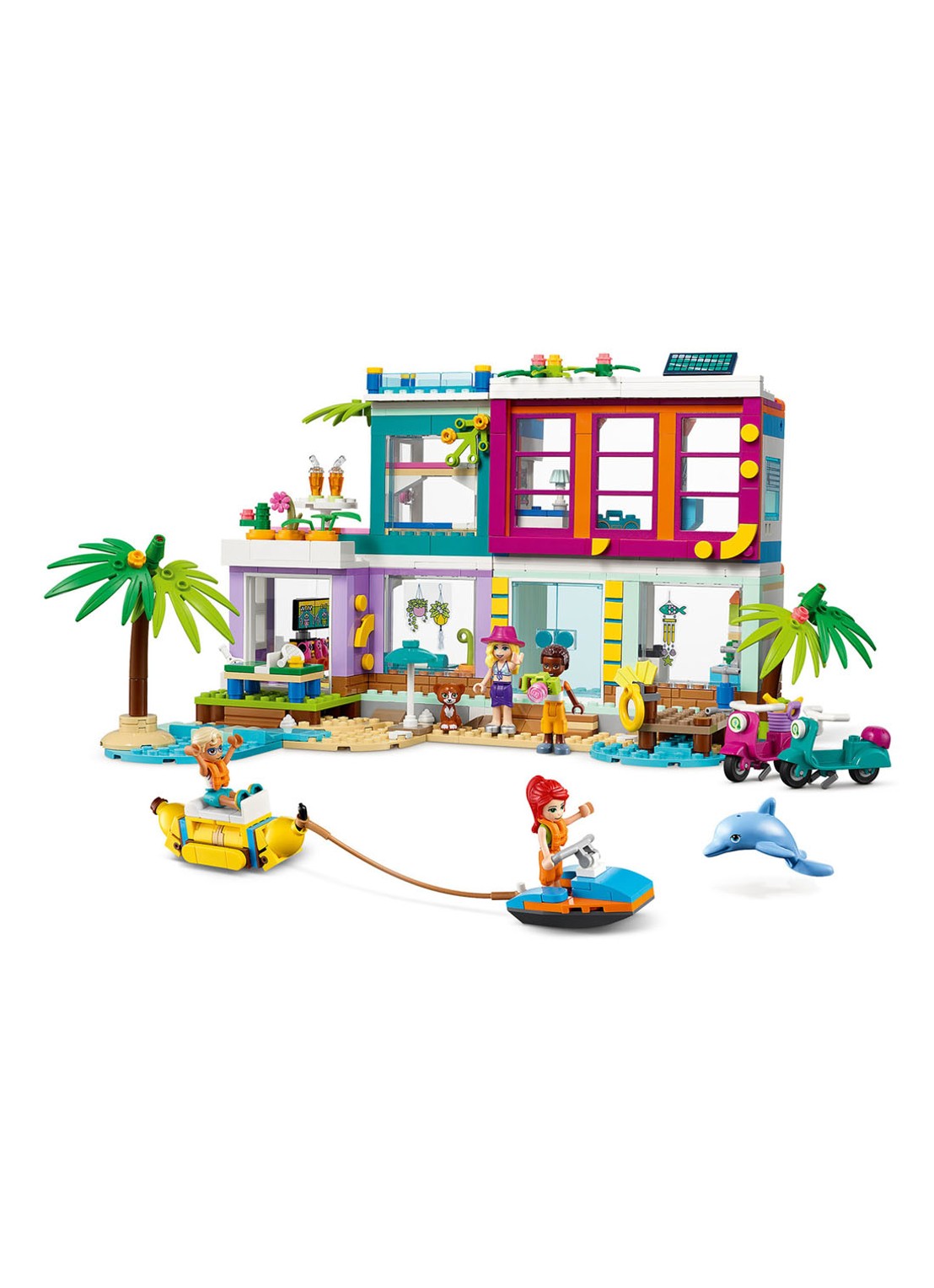 LEGO Friends Vakantie Strandhuis set - 41709 - voorkant 2 multicolor