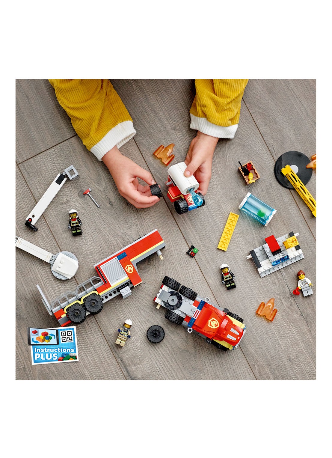 LEGO Grote ladderwagen - 60282 - detail 4 rood