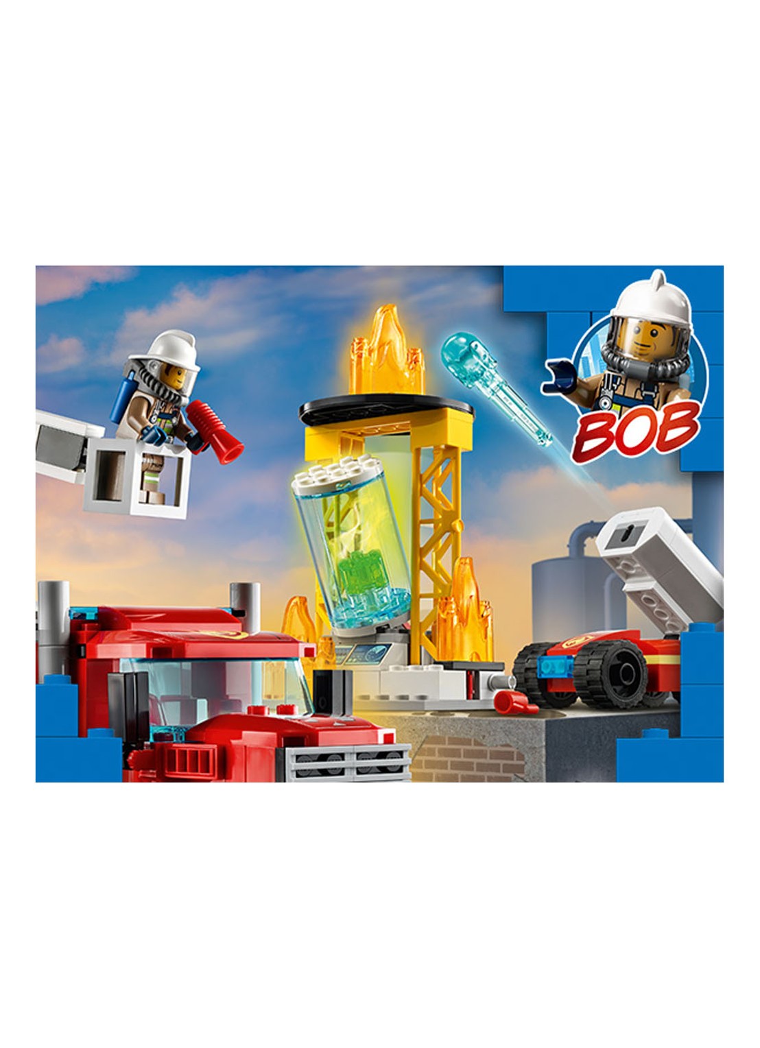 LEGO Grote ladderwagen - 60282 - detail 5 rood