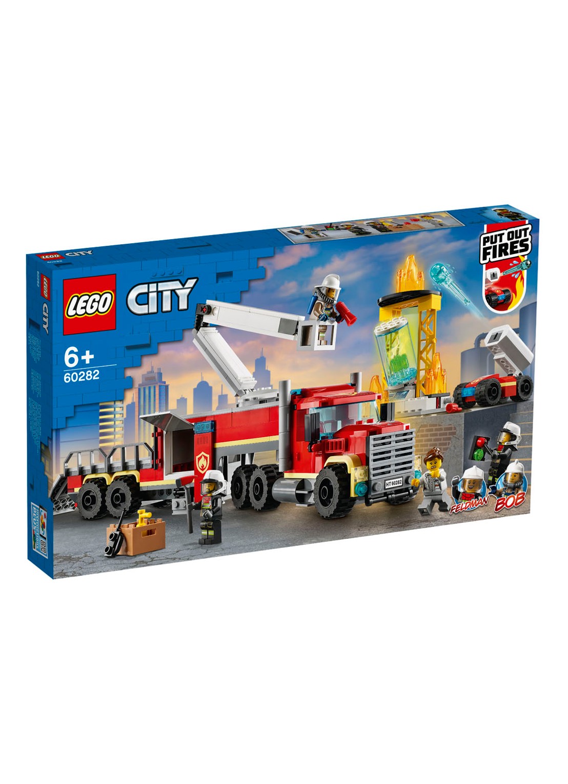 LEGO Grote ladderwagen - 60282 - voorkant rood