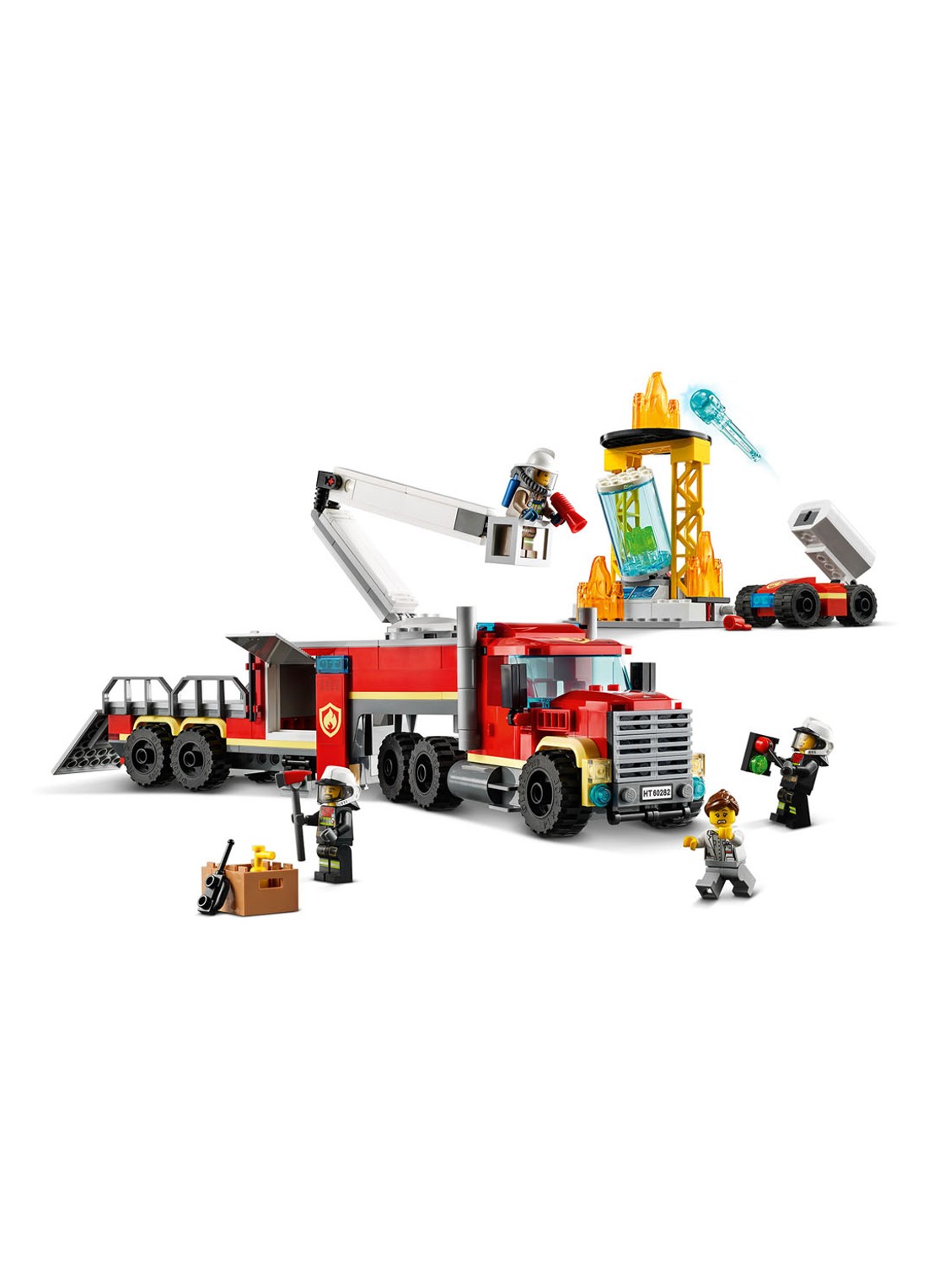 LEGO Grote ladderwagen - 60282 - voorkant 2 rood