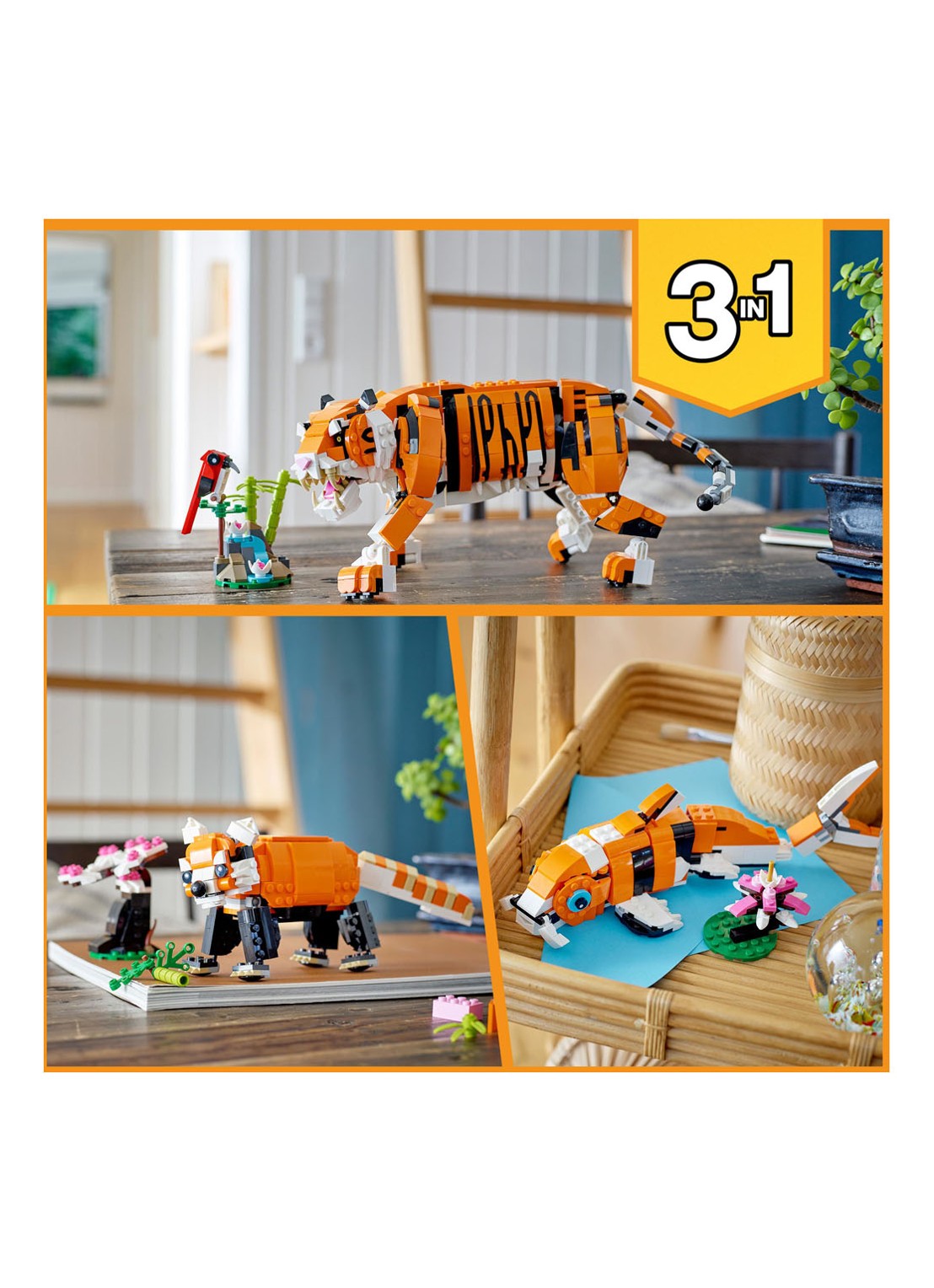 LEGO Grote Tijger bouwspeelgoed - 31129 - detail 7 multicolor