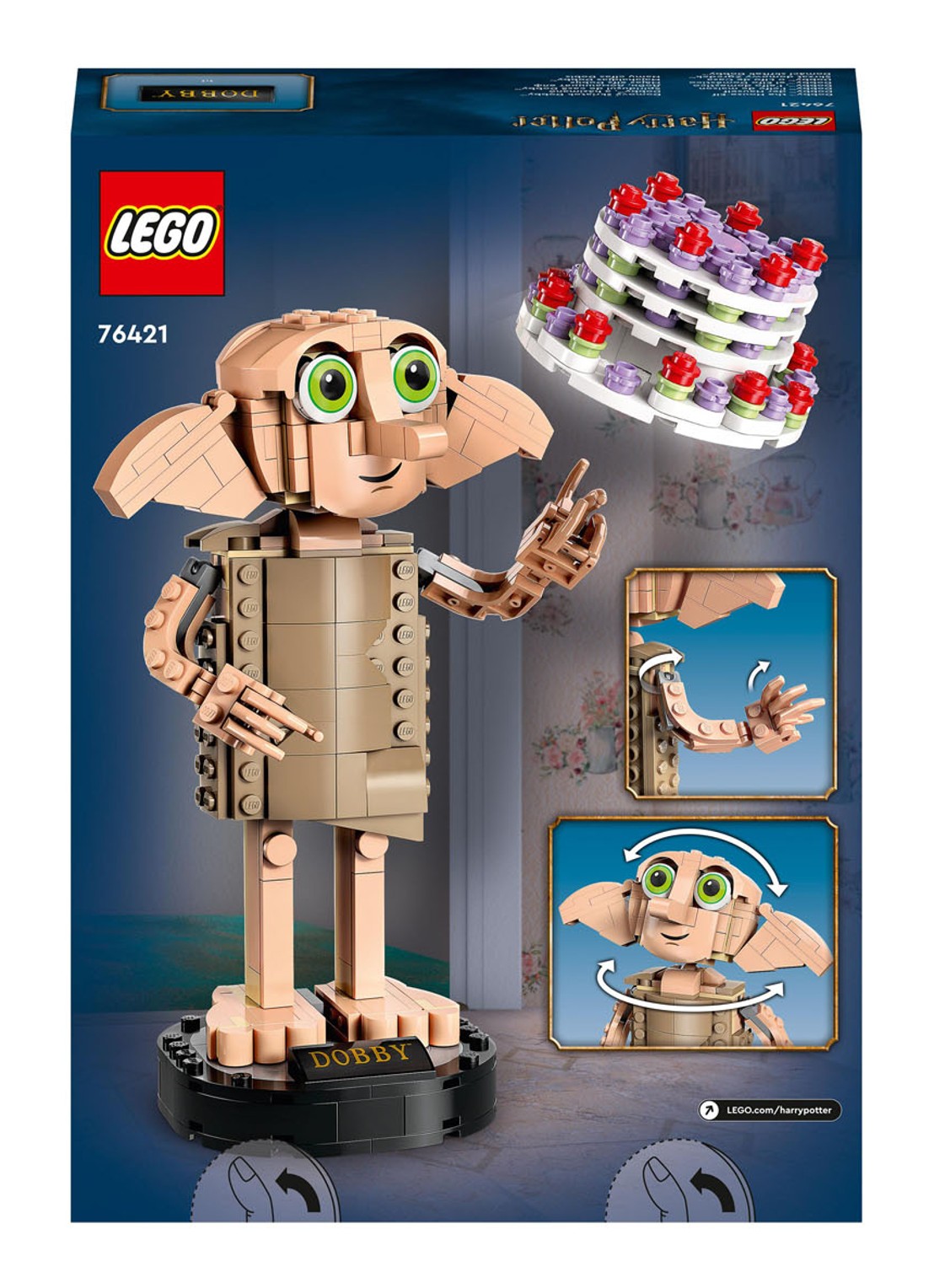 LEGO Harry Potter Dobby de huis-elf - bouwset 76421  - voorkant 3 multicolor