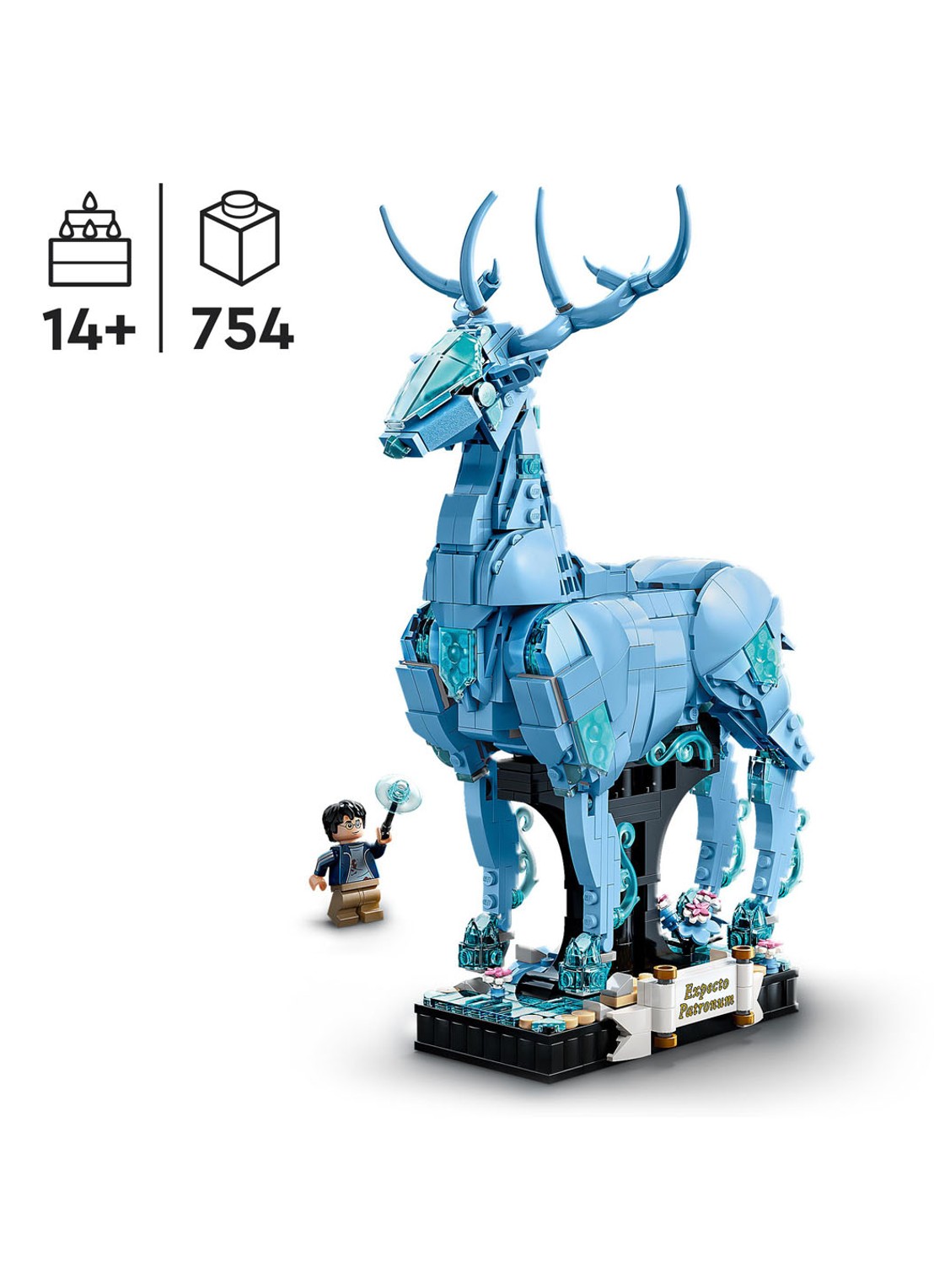 LEGO Harry Potter Expecto Patronum - bouwset 76414  - achterkant 4 multicolor