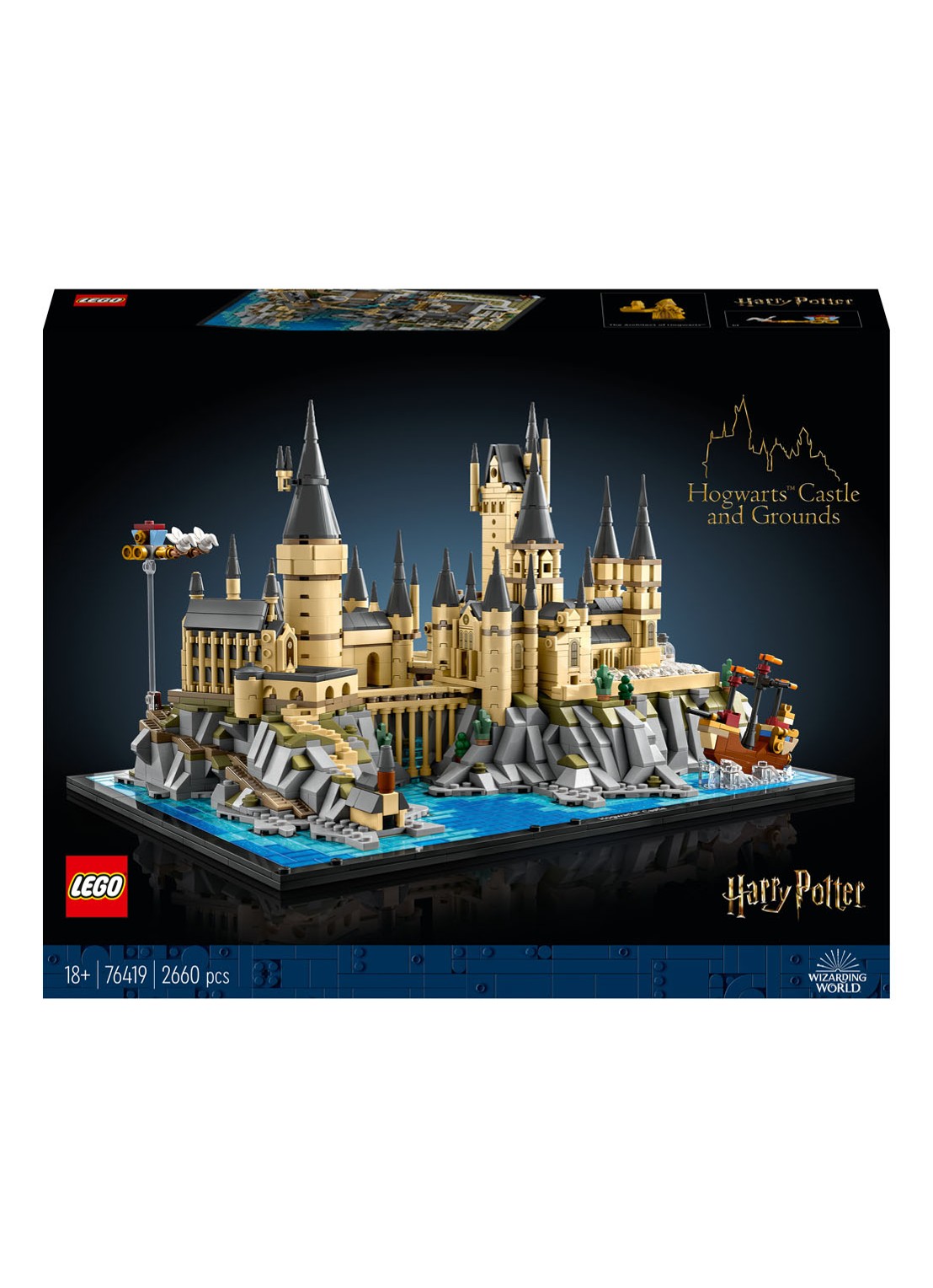 LEGO Harry Potter Kasteel Zweinstein en terrein bouwset - 76419 - voorkant multicolor