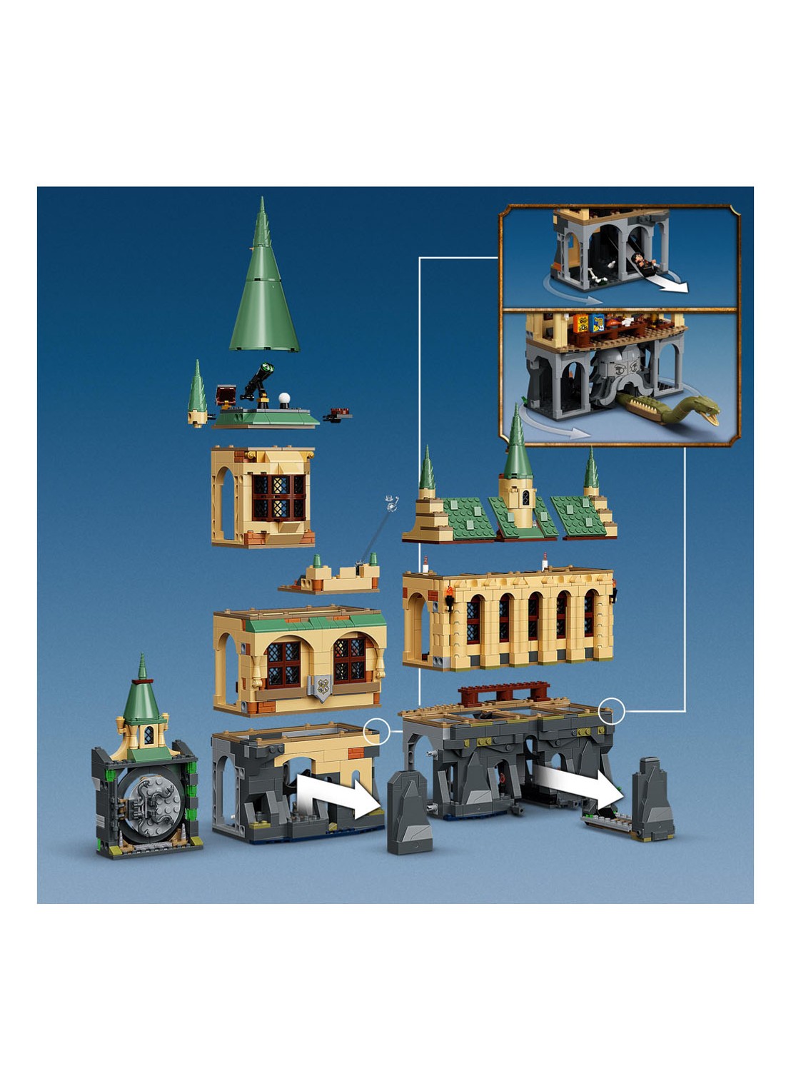 LEGO Harry Potter Zweinstein Geheime Kamer set - 76389 - detail 5 bruin