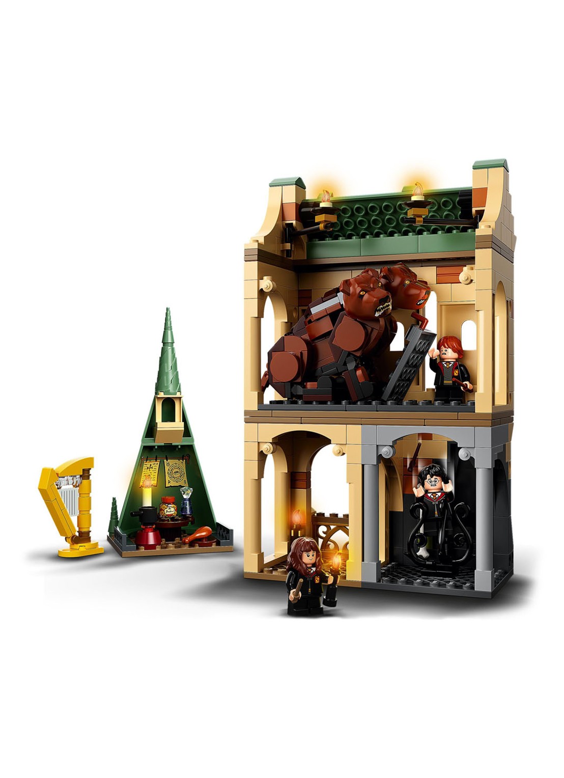 LEGO Harry Potter Zweinstein: Pluizige ontmoeting - 76387 - detail 2 bruin