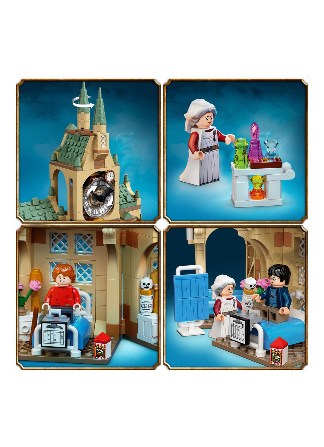 LEGO Harry Potter Zweinstein Ziekenhuisvleugel set - 76398 - detail 3 multicolor