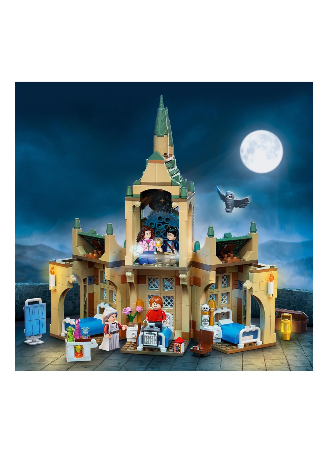 LEGO Harry Potter Zweinstein Ziekenhuisvleugel set - 76398 - detail 4 multicolor