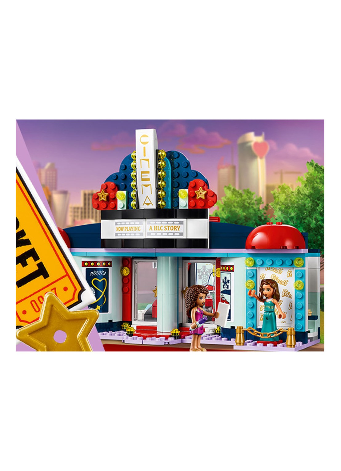 LEGO Heartlake City bioscoop - 41448 - detail 7 blauw