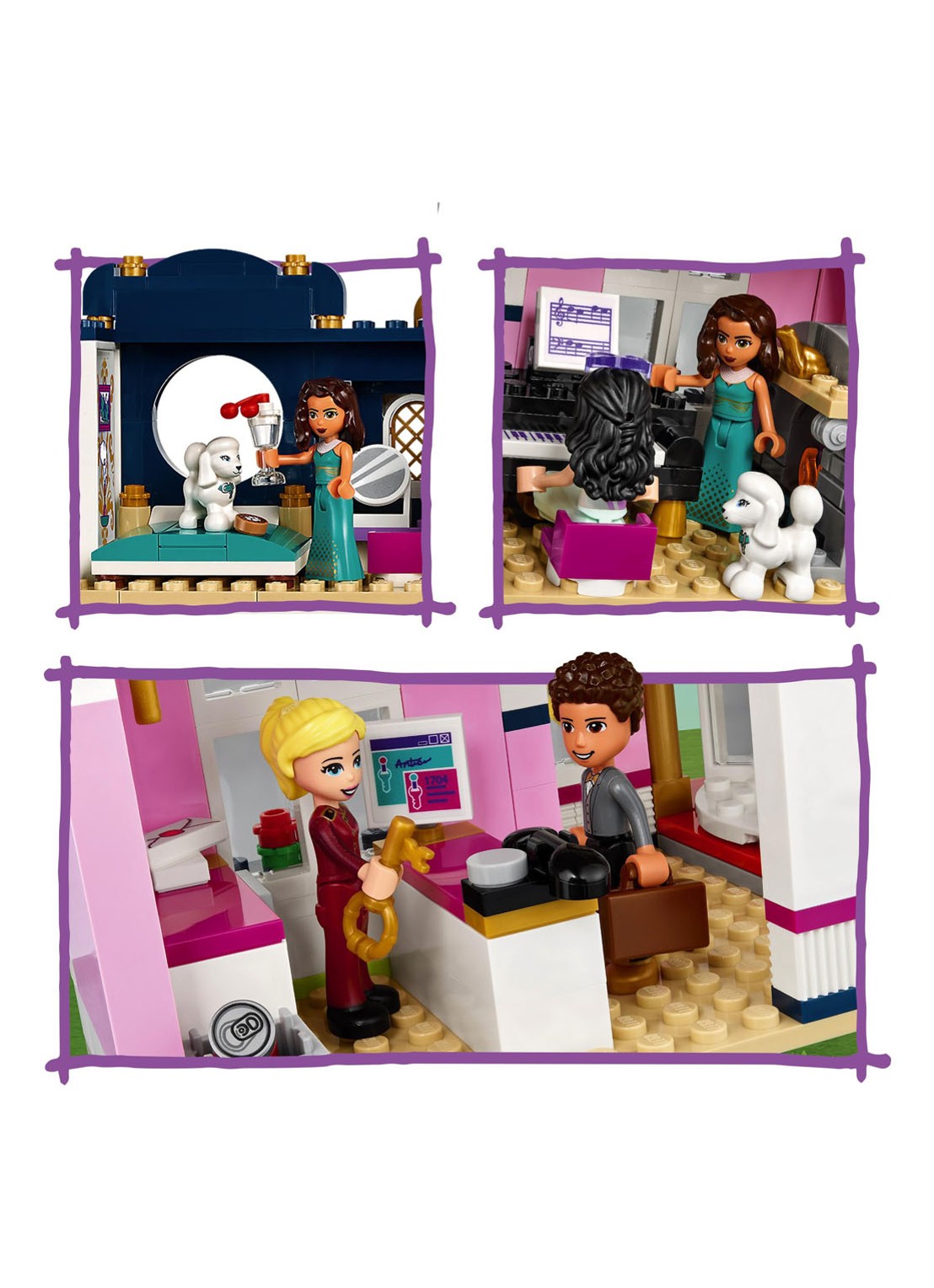 LEGO Heartlake City Grand Hotel Set - 41684 - detail 3 multicolor