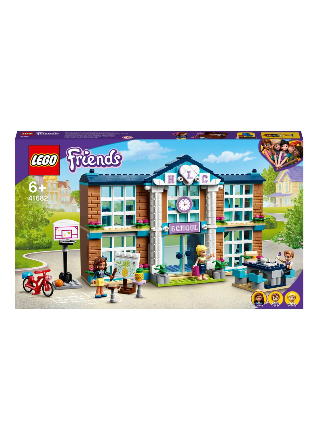 LEGO Heartlake City school Set - 41682 - voorkant multicolor